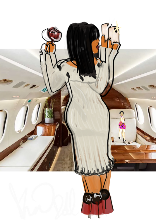 Bria Doll on a Baddy Jet